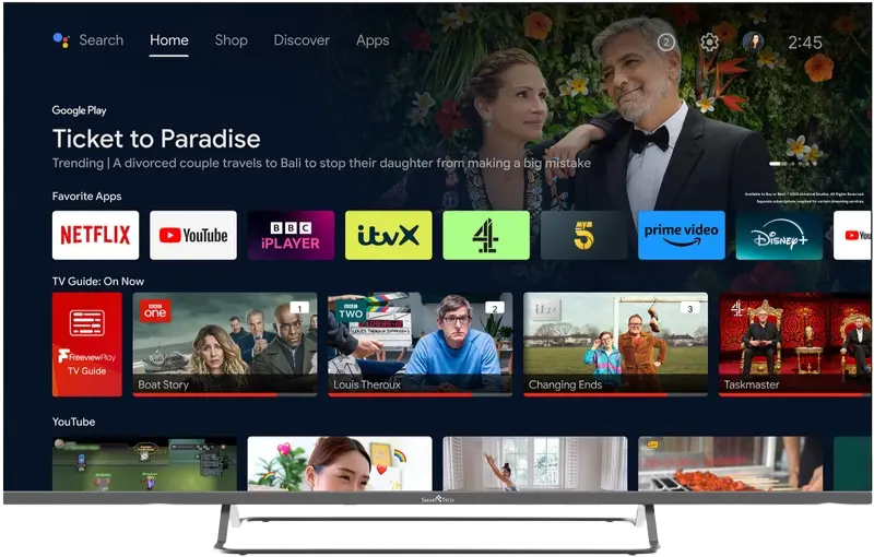 Smart TV Benutzeroberfläche kompatibel mit IPTV Deutschland Apps und Firestick